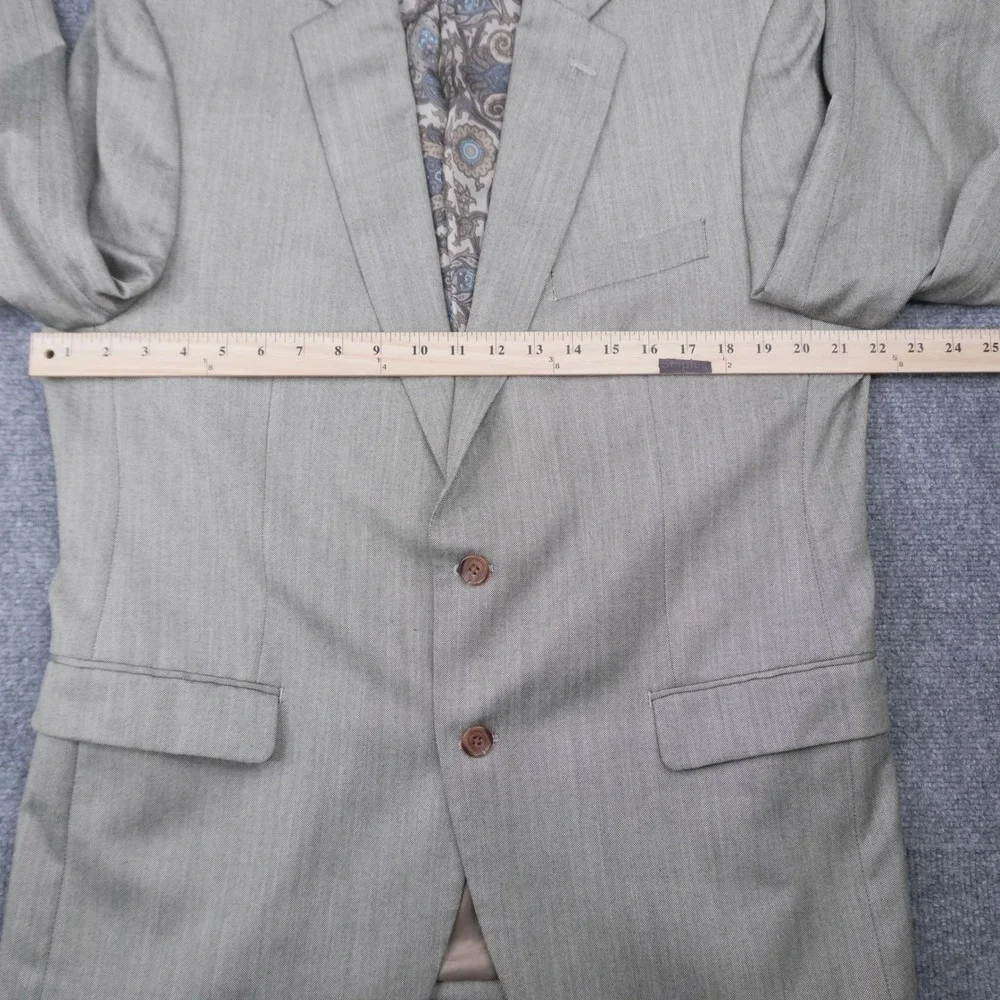 Lauren Ralph Lauren Blazer Mens 42R Grey Paisley Lining Sport Coat Macy's